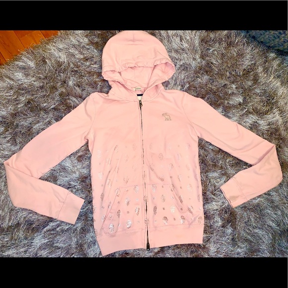 Abercrombie & Fitch Tops Abercrombie Baby Pink Zip Up Poshmark